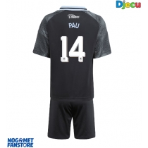 Aston Villa Pau Torres #14 Gostujuci Dres za djecu 2025-26 Kratak Rukav (+ Kratke hlače)